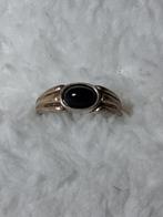 Zwarte Onyx Ring - 925 sterling zilver, Ophalen of Verzenden