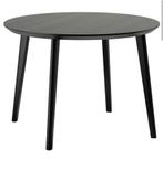 IKEA LISABO ronde tafel zwart 105cm, Ophalen, Rond, Zo goed als nieuw, Vier personen