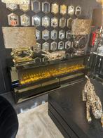 Sfeerhaard met kleur nieuw met kasten 200 cm meubel, Ophalen of Verzenden, Nieuw