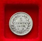 VERSCHILLENDE JAREN 5 cent Willem III, Ophalen, Koning Willem III, Zilver, Losse munt