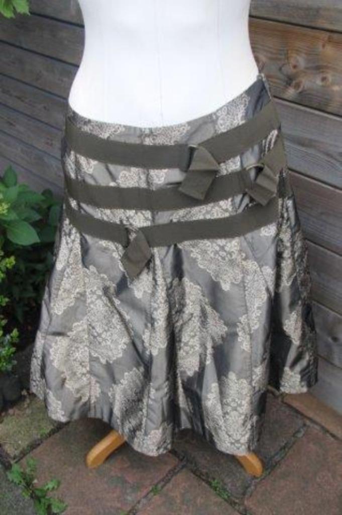 Rok kaki/ goud Erny van Reijmersdal mt 40 Vaste prijs AANBIE, Kleding | Dames, Rokken, Zo goed als nieuw, Maat 38/40 (M), Groen