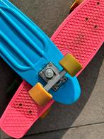 Penny board Skateboard roze en blauw, Ophalen, Zo goed als nieuw, Skateboard