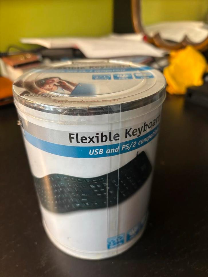 König Flexible Toetsenbord - Nieuw in Verpakking, Computers en Software, Toetsenborden, Nieuw, Qwerty, Bedraad, Opvouwbaar, Ophalen of Verzenden