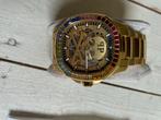Phillip Plein Skeleton Goudkleurig Horloge, Sieraden, Tassen en Uiterlijk, Horloges | Heren, Overige merken, Staal, Polshorloge