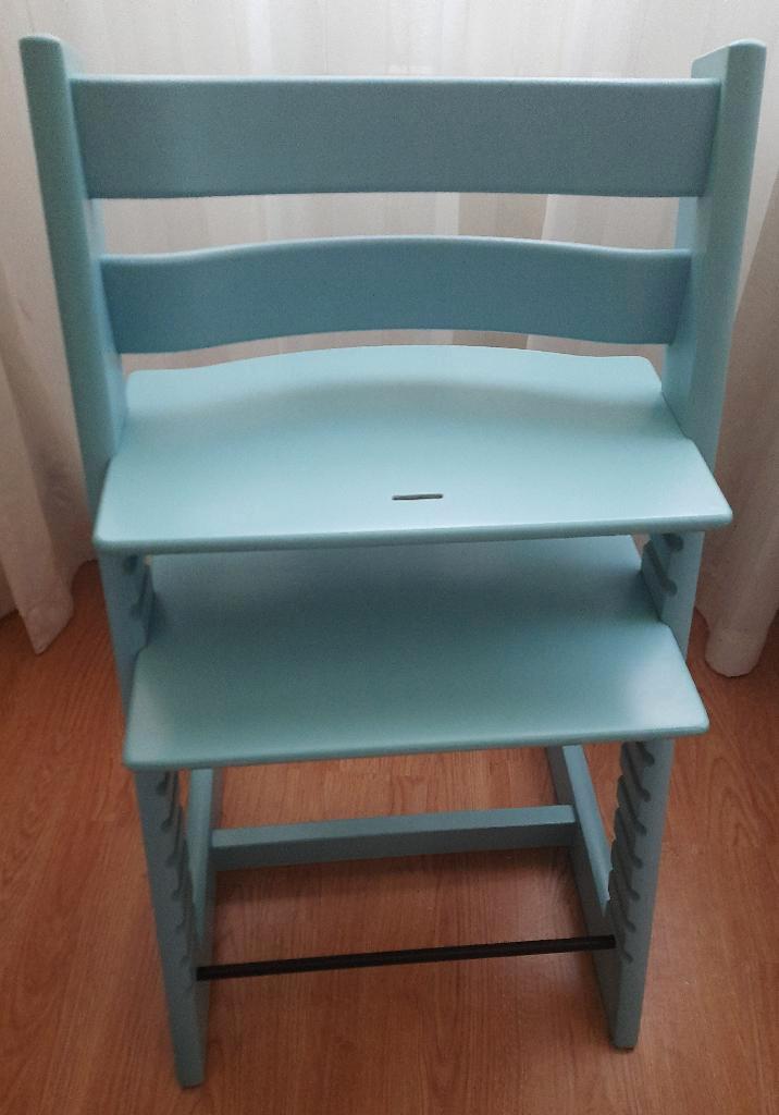 Supermooie Stokke tripp trapp AQUA BlUE  als nieuw, Kinderen en Baby's, Kinderstoelen, Zo goed als nieuw, Meegroeistoel, Aanschuifbaar