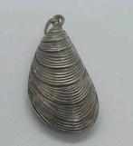 Zilveren Antieke Mossel Kettinghanger, Ophalen of Verzenden, Zilver, Zilver, Dier