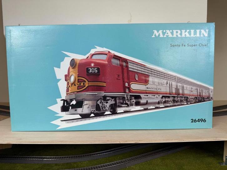 Marklin 26496 Santa Fe Super chief MFX+geluid, Hobby en Vrije tijd, Modeltreinen | H0, Zo goed als nieuw, Treinset, Wisselstroom