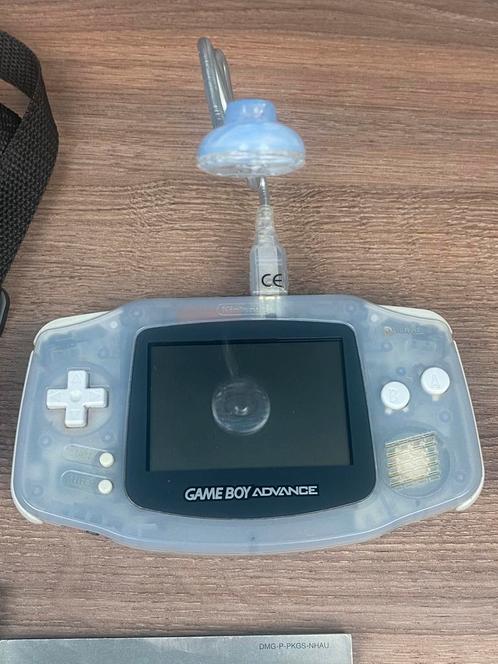 Nintendo Game Boy Advance Glacier Handheld Console, Spelcomputers en Games, Spelcomputers | Nintendo Game Boy, Gebruikt, Game Boy Advance