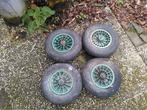 4 oude kruiwagenwielen, Ophalen of Verzenden, Gebruikt, Handmatig, Onbekend