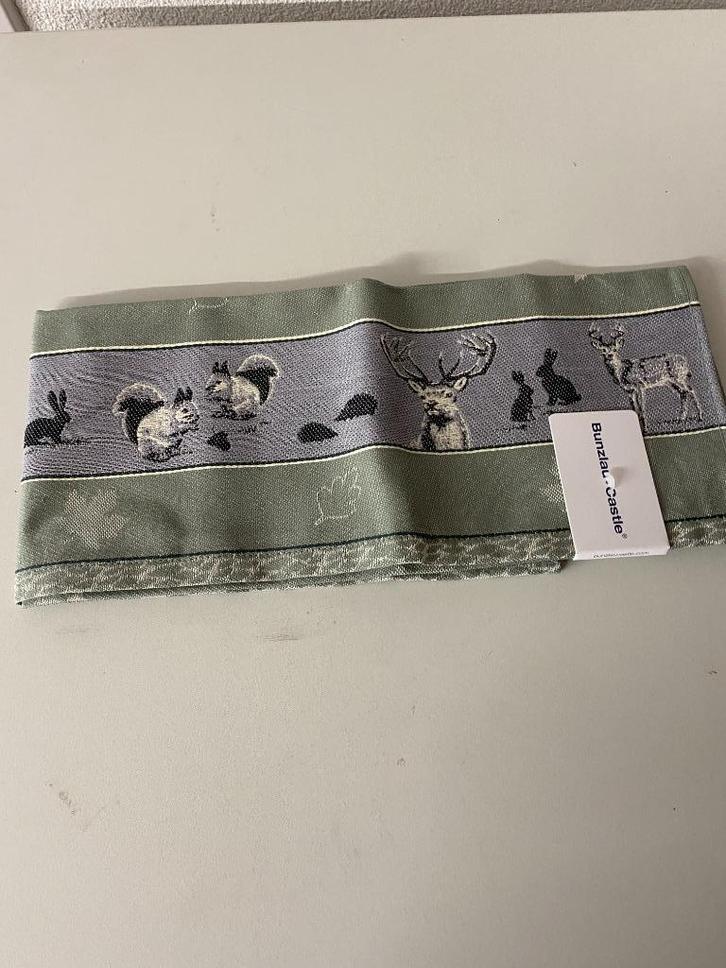 Theedoeken Bosdieren Bunzlau Castle, Huis en Inrichting, Keuken | Textiel, Nieuw, Theedoek of Handdoek, Groen, Ophalen of Verzenden