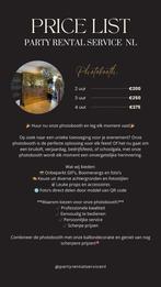 Photobooth te huur!, Eén persoon, Cadeaubon, Overige typen