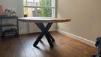 Ronde mango houten eettafel, diameter 150cm, Huis en Inrichting, Ophalen, Rond, Zo goed als nieuw, Vier personen