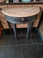 Half ronde sidetable halkastje, Huis en Inrichting, Ophalen, Gebruikt, 25 tot 50 cm, 50 tot 100 cm