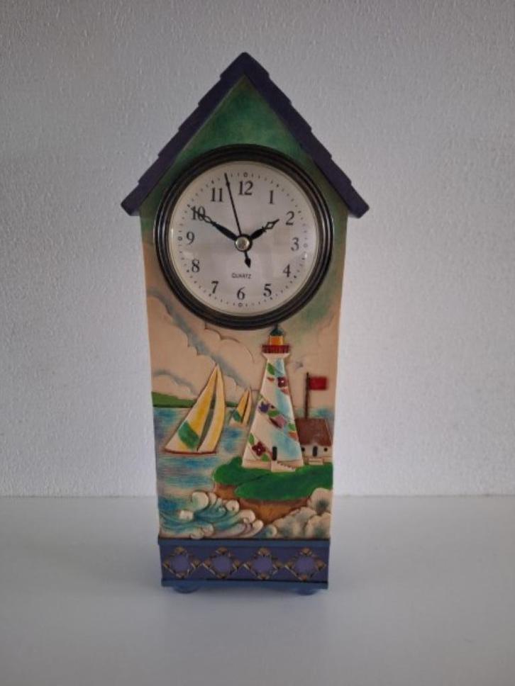 Jim Shore Coastal scene clock prachtig beeld, Verzamelen, Beelden en Beeldjes, Zo goed als nieuw, Overige typen, Ophalen of Verzenden