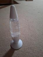 Witte glitter lamp, Kunststof, Ophalen of Verzenden, Zo goed als nieuw, Minder dan 100 cm