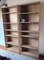 MOOIE BILLY BOEKENKASTEN wit geglazuurd eiken incl bovendeel, Huis en Inrichting, Kasten | Boekenkasten, Ophalen, Zo goed als nieuw