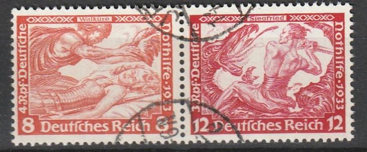 Duitse Rijk Zusammendrucke Minr W57, Postzegels en Munten, Postzegels | Europa | Duitsland, Gestempeld, Duitse Keizerrijk, Verzenden