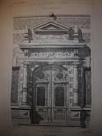 Zwolle Villa van Reede te Zwolle. Detail Hoofdingang 1886, Antiek en Kunst, Ophalen of Verzenden