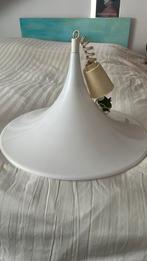 Vintage Heksenhoed-lamp, wit jaren 70, Ophalen of Verzenden, Zo goed als nieuw, Kunststof, Minder dan 50 cm