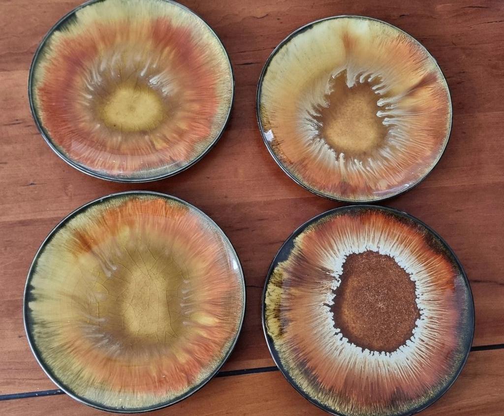 4 prachtige  Elsterwerda bordjes, Verzenden