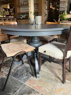 Ronde tafel brocante, Huis en Inrichting, Tafels | Eettafels, Ophalen, Zo goed als nieuw, Rond, 100 tot 150 cm