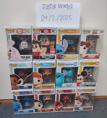Disney Funko Pops beschikbaar voor biedingen