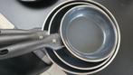 3 WMF pannen, elektrisch koken, Huis en Inrichting, Keuken | Potten en Pannen, Ophalen of Verzenden, Gebruikt, Rvs, Pannenset