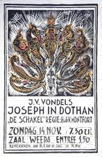 Vondels "Joseph Dotan" grote gelithografeerde poster, Ophalen, Deurposter of groter, Overige onderwerpen, Rechthoekig Staand