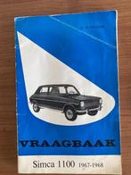 Simca 1100 Vraagbaak 1967-1968, Ophalen of Verzenden