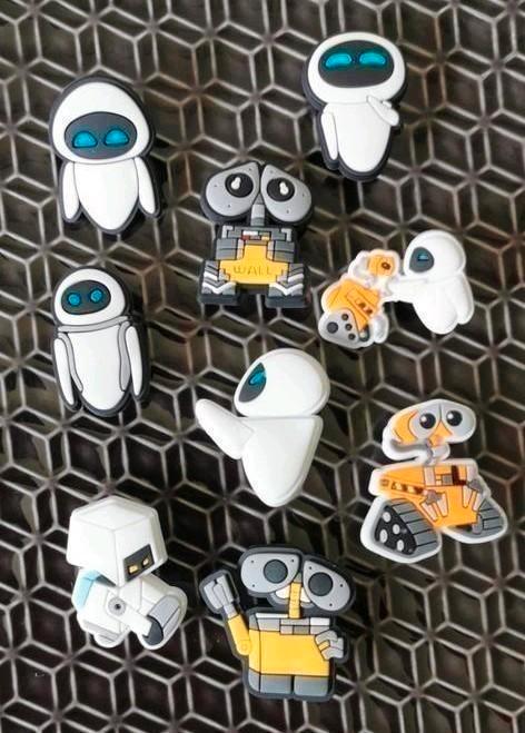 Wall-E en Eve Schoenbedels Charms voor de Crocs Disney, Verzamelen, Disney, Nieuw, Overige figuren, Ophalen of Verzenden