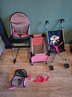 Poppenbed, poppen stoel, poppen buggy en luiertas, Kinderen en Baby's, Speelgoed | Poppen, Ophalen of Verzenden, Gebruikt, Babypop