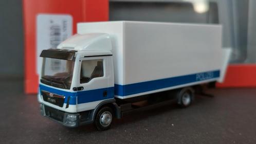 Man TGL Polizei laadklep 1:87 H0 Herpa Pol, Hobby en Vrije tijd, Modelauto's | 1:87, Nieuw, Bus of Vrachtwagen, Herpa, Ophalen of Verzenden