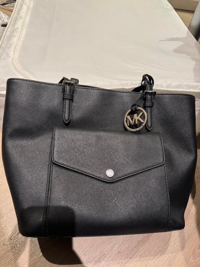 Michael kors schoudertas, Ophalen of Verzenden, Gebruikt, Zwart, Shopper