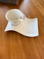 New Wave capuchino kop en schotel, Huis en Inrichting, Keuken | Servies, Nieuw, Ophalen of Verzenden, Overige stijlen, Kop(pen) en/of Schotel(s)