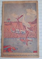 Ooievaar met baby, molen, Ophalen of Verzenden, 1940 tot 1960, Ongelopen, Kinderen