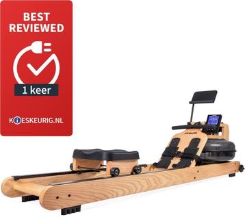 VirtuFit Elite Water Resistance Houten Roeitrainer - Hout/Oa beschikbaar voor biedingen