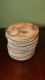 Zestien vintage jaren 70 vis borden Sarrequemines, Ophalen of Verzenden