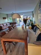 Teak houten tafel (onbehandeld), Huis en Inrichting, Ophalen, Gebruikt, Teakhout, 50 tot 100 cm