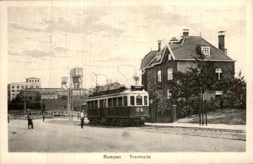 Rumpen - Tramhalte - Tram, Verzamelen, Ansichtkaarten | Nederland, Gelopen, Limburg, Voor 1920, Verzenden