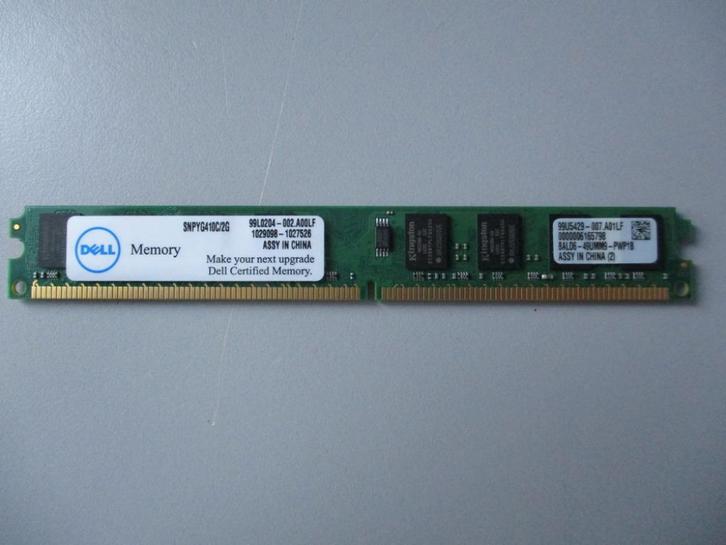 DELL PC2-6400 2GB DDR2 800MHz - €2,95, Computers en Software, RAM geheugen, Zo goed als nieuw, Desktop, 2 GB, DDR2, Ophalen of Verzenden