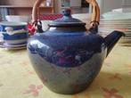 Theepot - blauw keramiek - Michael Andersen, Huis en Inrichting, Ophalen, Zo goed als nieuw