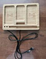 Draadloze oplader bamboe desk organizer, Ophalen, Gebruikt