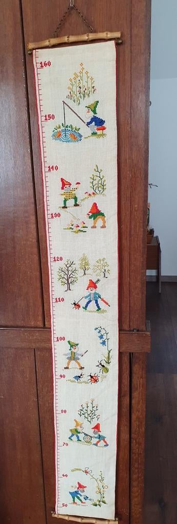 Borduurwerk groeimeter kabouters, Ophalen of Verzenden, Borduurpakket