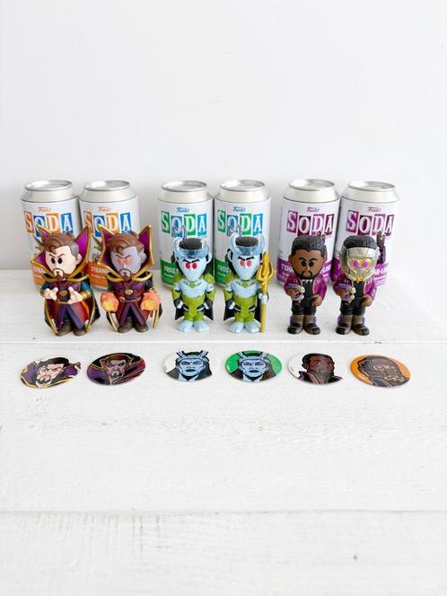 Funko Soda Marvel verzameling 6 stuks - inclusief Chase!, Verzamelen, Poppetjes en Figuurtjes, Nieuw, Ophalen of Verzenden