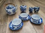 Japans blauw-wit theeservies, Arita stijl, gemberpotjes, Ophalen of Verzenden, Porselein, Overige stijlen, Kop(pen) en/of Schotel(s)