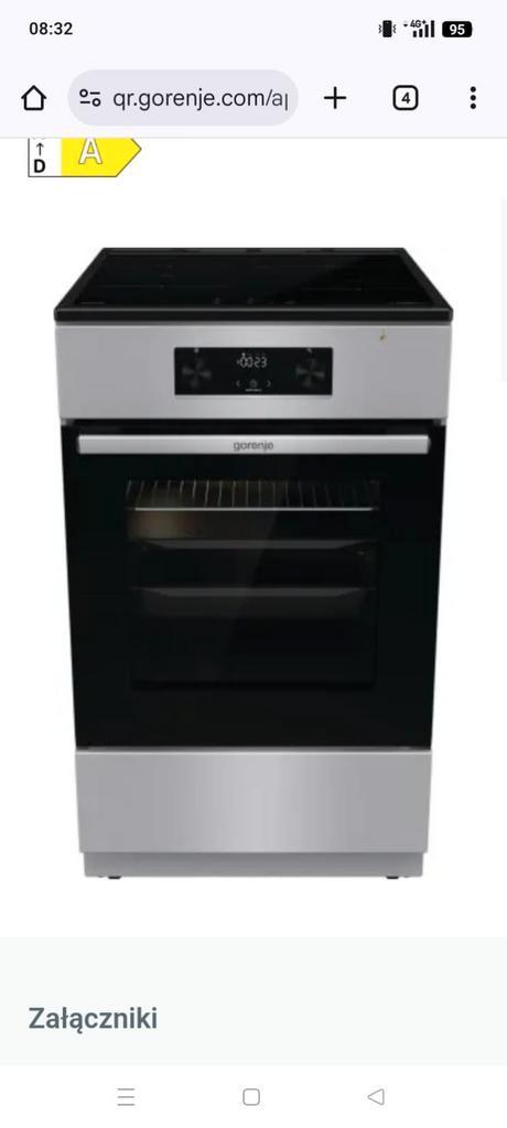 Inductie fornuis NEW! GORENJE GEIT5C60SG, Witgoed en Apparatuur, Fornuizen, Nieuw, Vrijstaand, Inductie, 4 kookzones, 45 tot 60 cm