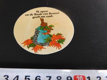 sticker Ik spaar en de Bank van Brussel geeft me raad België beschikbaar voor biedingen