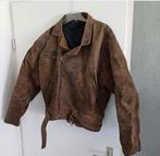 Stoere mannen jas echt leer maat xl, Ophalen of Verzenden, Zo goed als nieuw, Maat 56/58 (XL), Zwart