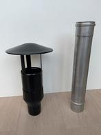 Metalen schoorsteenkap, Ophalen, Nieuw, Vrijstaande haard, Houthaard