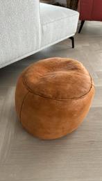 Leren poef, Huis en Inrichting, Banken | Voetenbanken en Poefen, Ophalen, Gebruikt, Leer, Oosters